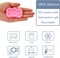 6 Pieces Dog Bone Silicone Mold Dog Tag Keychain Mold Kit DIY Dog Tag Pendant Baking Epoxy Resin Clay Mold with 10 Pieces Big Key Ring for Kitchen or Homemade Crafts, 2 Sizes